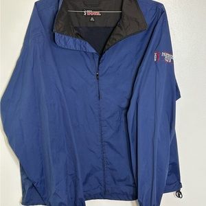 Men’s PGA Tour Fleece Golf Jacket Windbreaker XXL Blue Solid Full Zip